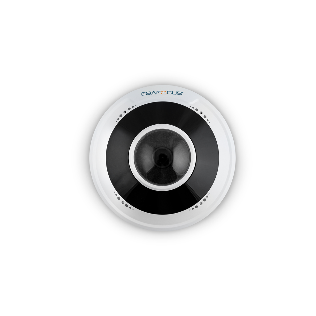 Telecamera IP Fisheye 5MP - ottica fissa 1,4mm - Microfono - Slot Micro SD Card - Led IR - AI BASIC