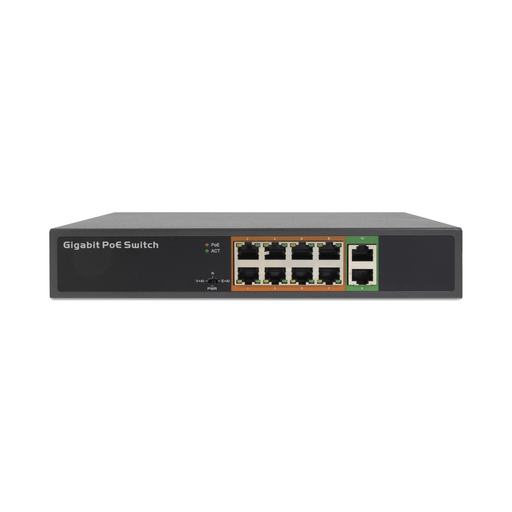 [ES-SW0802] Switch Gigabit 8 porte PoE + 2 Porte UPLink