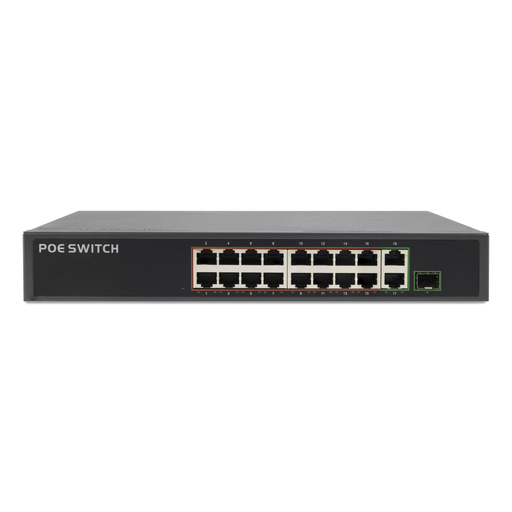 [ES-SW1602G] Switch Gigabit 16 porte PoE + 2 UPLink + 1 SFP/mini-GBIC
