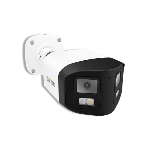 [ES-PR404-DBC236] Telecamera IP Bullet 4MP - Sensore SONY - Panoramica 180° doppia ottica fissa 3.6mm - Microfono - Altoparlante - Slot Micro SD Card - Led IR Array Dual Light - AI BASIC